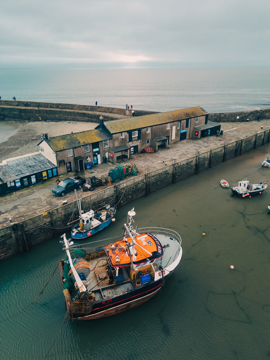 Harbour Boats at Low Tide – Lyme Regis